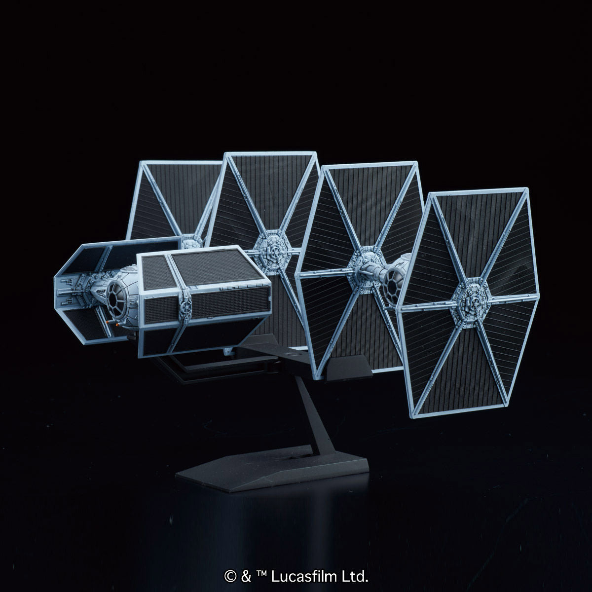 BANDAI VEHICLE MODEL 007 TIE ADVANCED X1 & FIGHTER SET