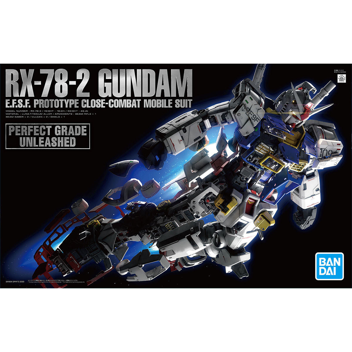 BANDAI PG UNLEASHED 1/60 RX-78-2 GUNDAM