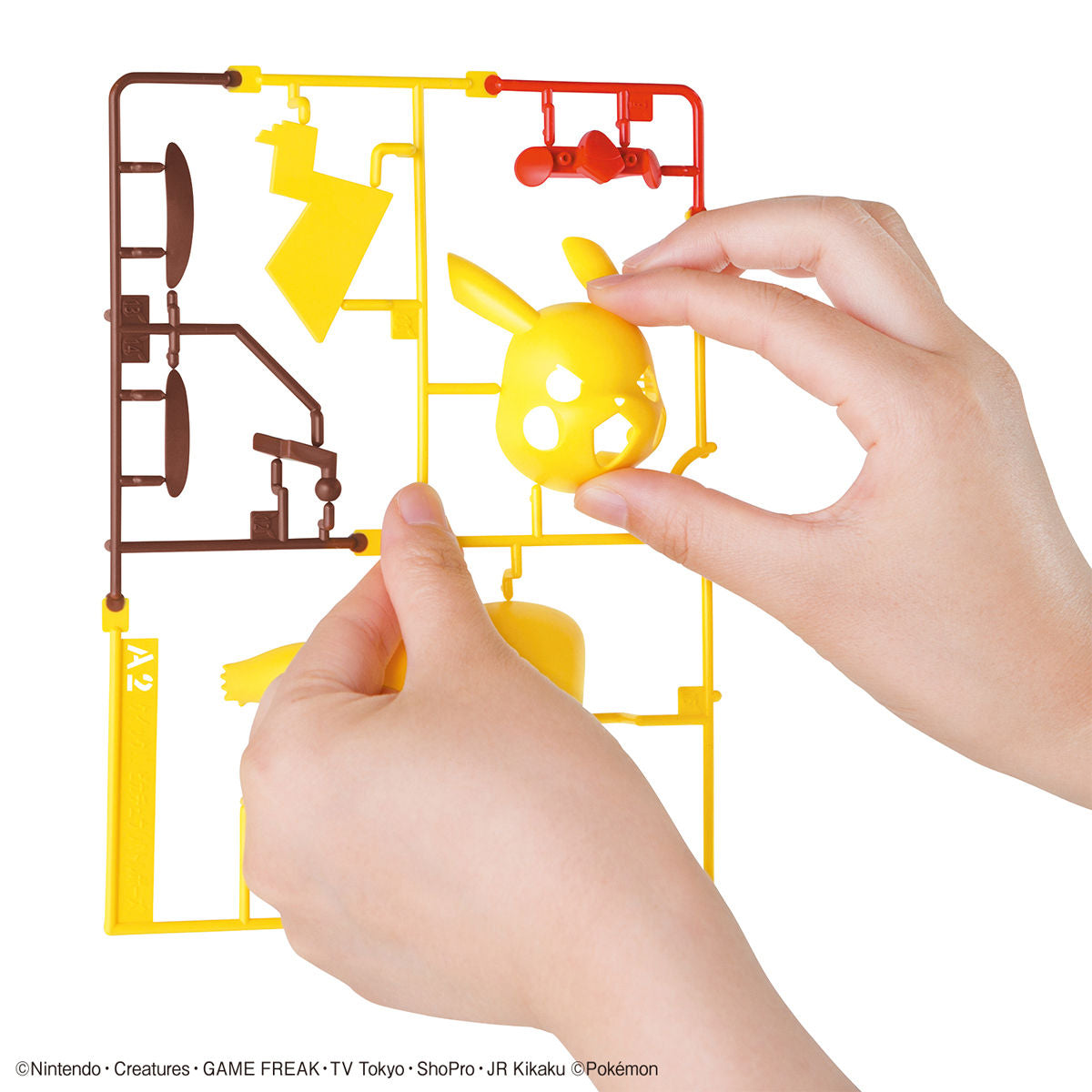 BANDAI POKEMON PLAMO COLLECTION QUICK!! 03 PIKACHU (BATTLE POSE)