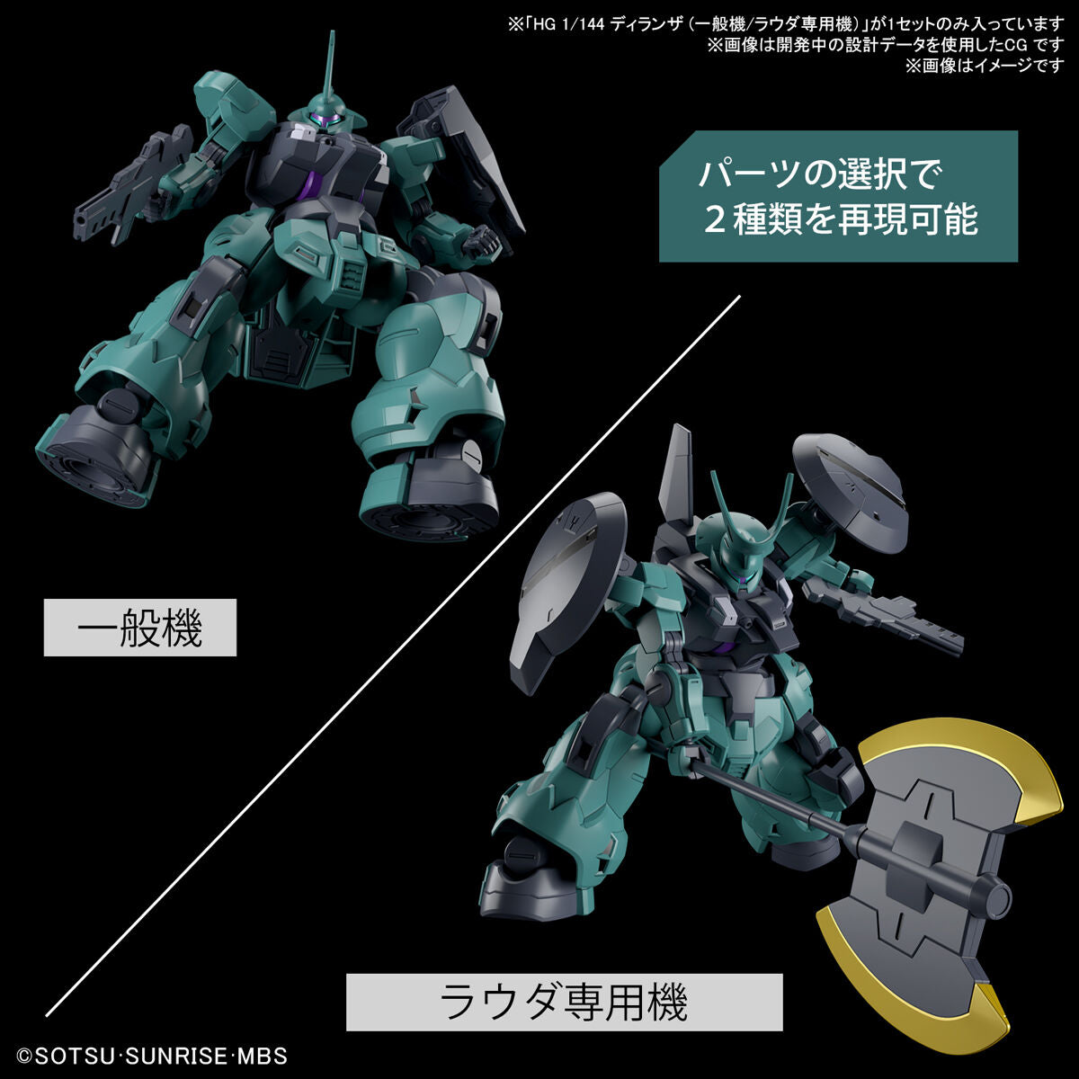 BANDAI HG 1/144 DILANZA STANDARD TYPE/LAUDA'S DILANZA