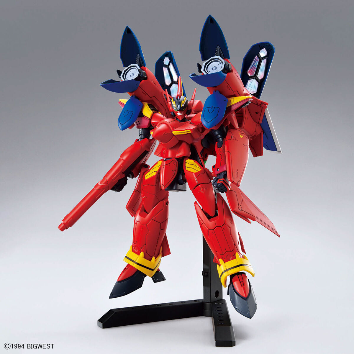 BANDAI HG 1/100 VF-19 CUSTOM FIRE VALKYRIE WITH SOUND BOOSTER
