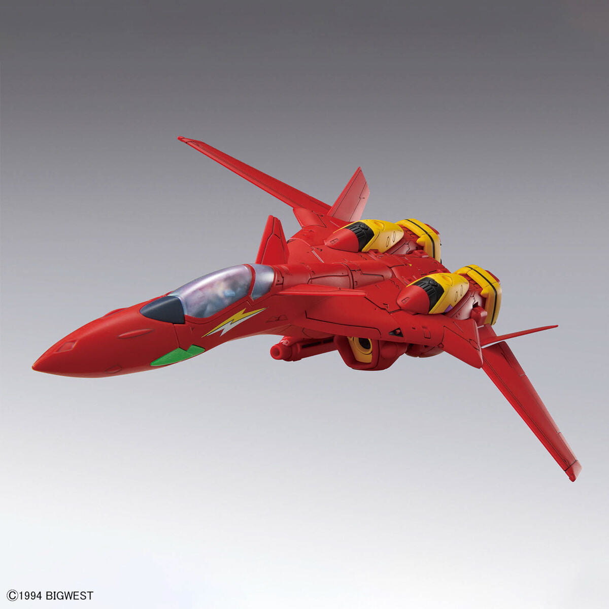 BANDAI HG 1/100 VF-19 CUSTOM FIRE VALKYRIE WITH SOUND BOOSTER