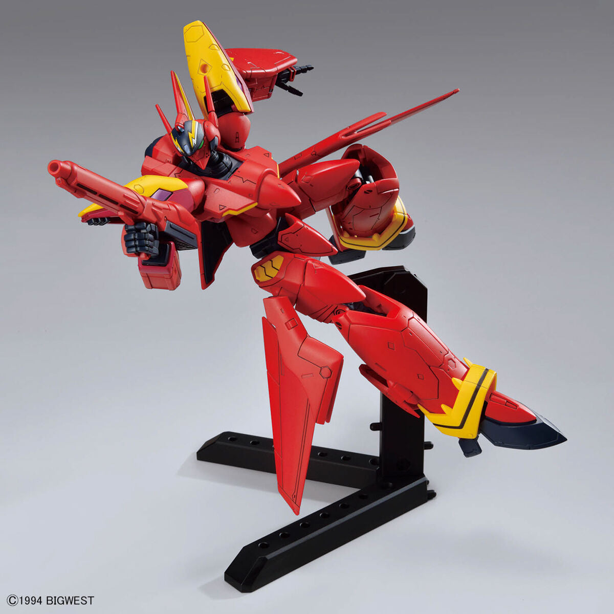 BANDAI HG 1/100 VF-19 CUSTOM FIRE VALKYRIE WITH SOUND BOOSTER