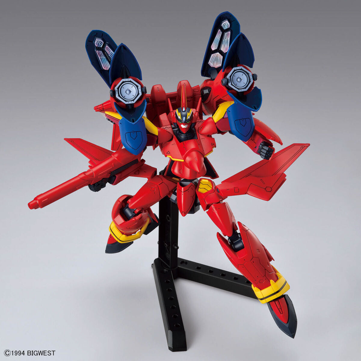 BANDAI HG 1/100 VF-19 CUSTOM FIRE VALKYRIE WITH SOUND BOOSTER