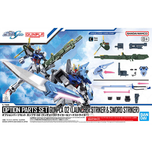 BANDAI GUNDAM OPTION PARTS SET GUNPLA 02 (LAUNCHER STRIKER & SWORD STRIKER)