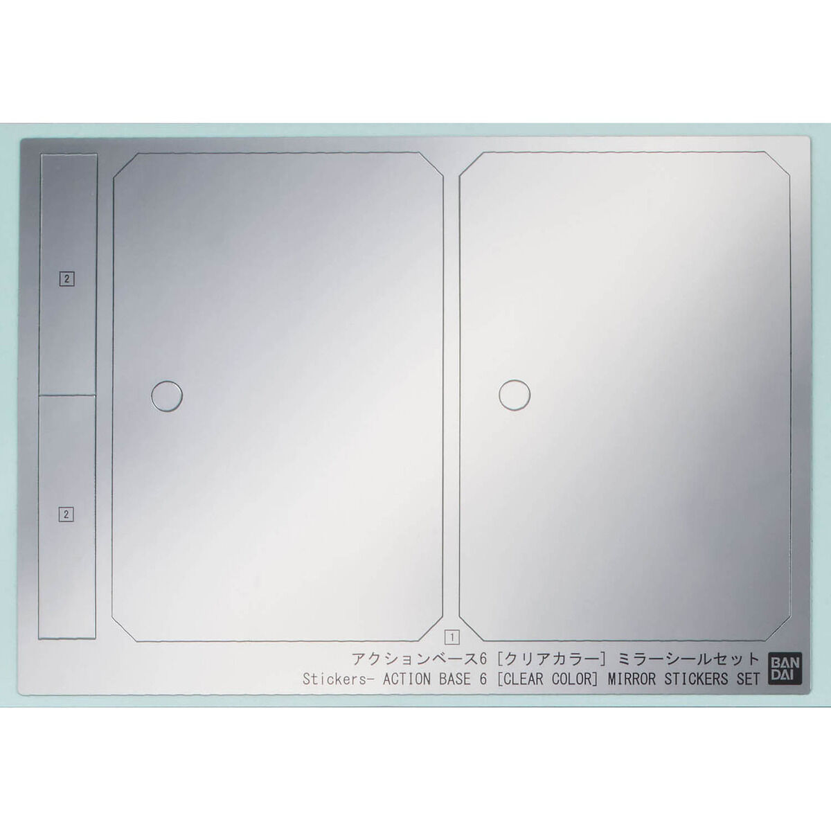 BANDAI ACTION BASE 6 [CLEAR COLOR] MIRROR STICKERS SET