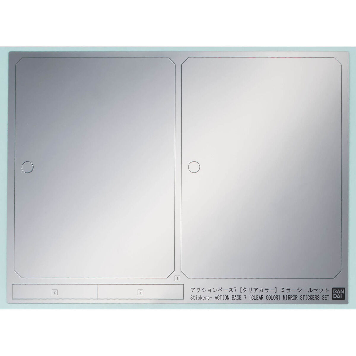 BANDAI ACTION BASE 7 [CLEAR COLOR] MIRROR STICKERS SET