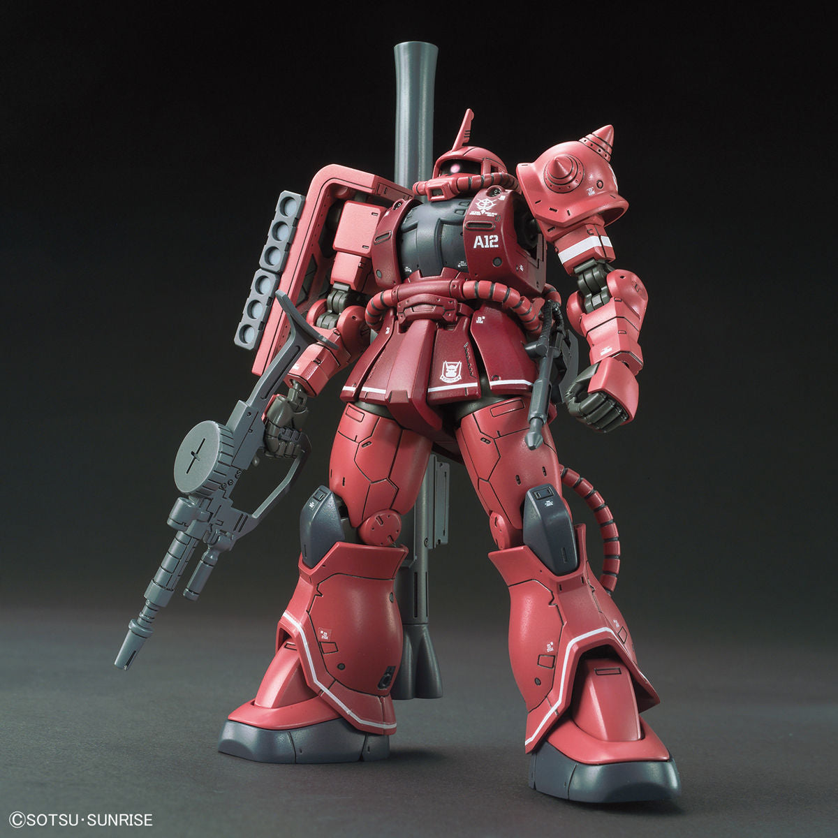 BANDAI HG 1/144 MS-06S ZAKU II PRINCIPALITY OF ZEON CHAR AZNABLE'S MS RED COMET VER.