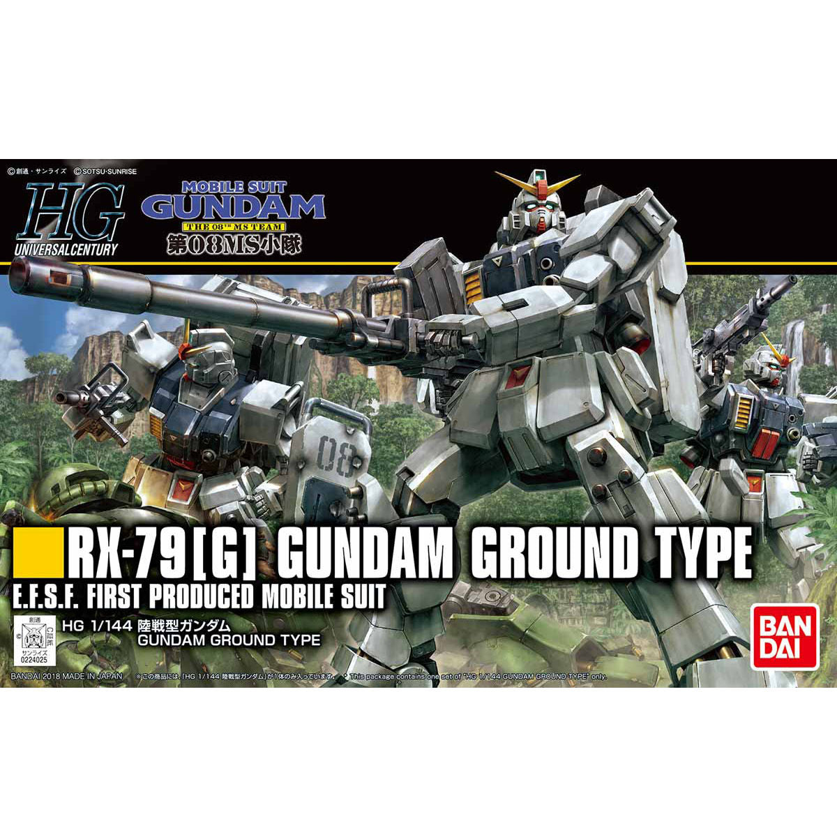 BANDAI HGUC 1/144 GUNDAM GROUND TYPE