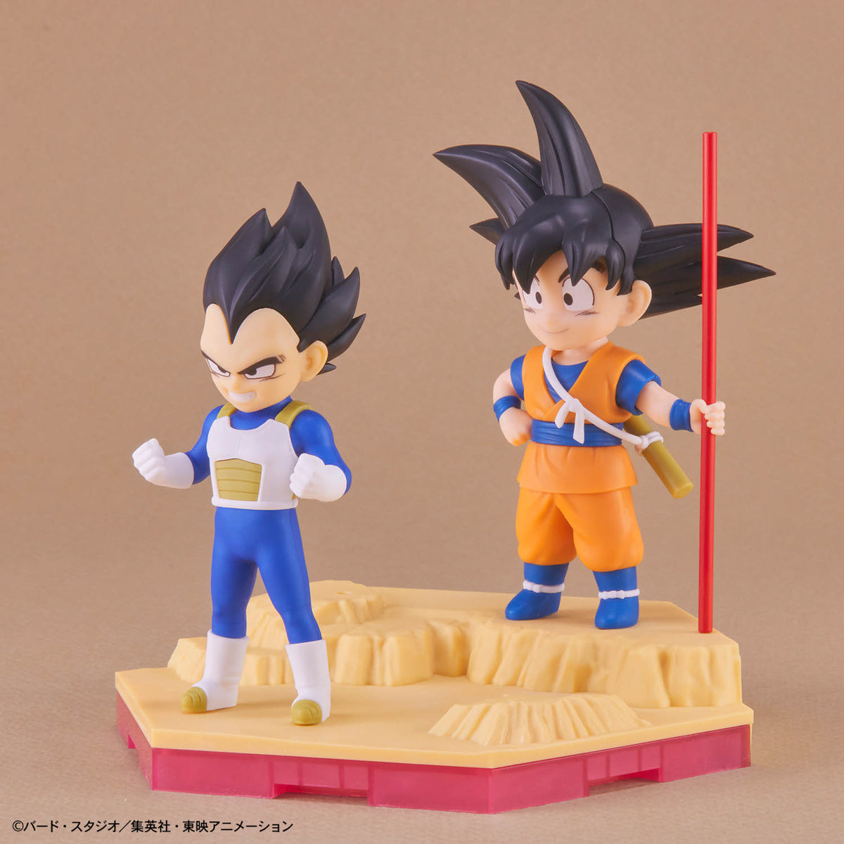 BANDAI DRAGON BALL DAIMA MODEL KIT SON GOKU (MINI) & VEGETA (MINI)
