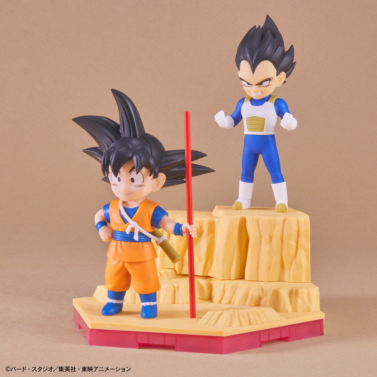 BANDAI DRAGON BALL DAIMA MODEL KIT SON GOKU (MINI) & VEGETA (MINI)