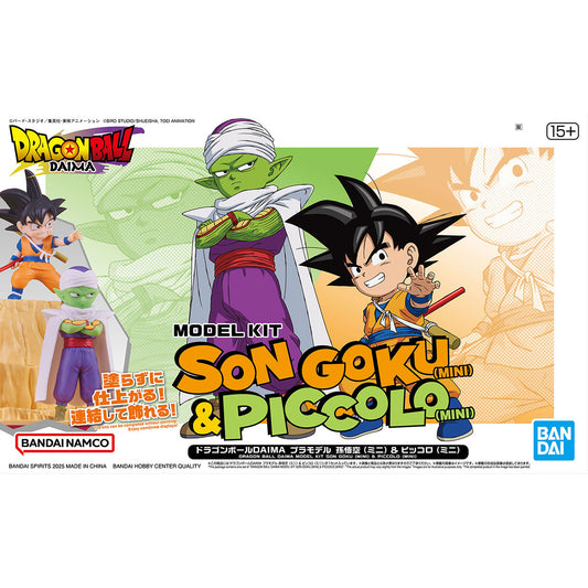 BANDAI DRAGON BALL DAIMA MODEL KIT SON GOKU (MINI) & PICCOLO (MINI)